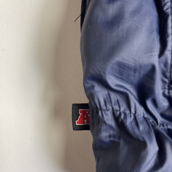 NFL New England Patriots Football Puffer Jacket Full Zip Hoodie Blue Size L Men - Picture 9 of 16